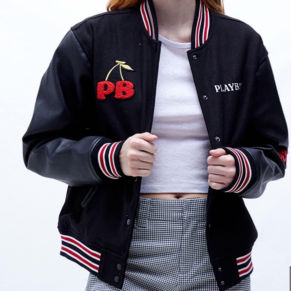 Playboy Love Club Letterman Bomber Jacket - Picture 5 of 16